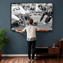 American Football Player Wall Art Canvas Print