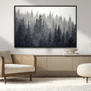 Misty Forest Canvas Wall Art – Monochrome Triptych Pine Tree by MyGreatCanvas | Canvas Wall Art Prints | Photo Prints & Wall Decor