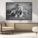 King Forest Lion Wall Art Canvas Print – Framed Majestic by MyGreatCanvas | Canvas Wall Art Prints | Photo Prints & Wall Decor