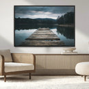 Wooden Bridge Near Lake Wall Art Canvas Print by MyGreatCanvas | Canvas Wall Art Prints | Photo Prints & Wall Decor