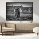 Fluffy Cattle Wall Art Print, Highland Cow Canvas, Framed by MyGreatCanvas | Canvas Wall Art Prints | Photo Prints & Wall Decor