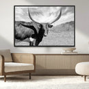 Longhorn Wall Art Canvas Print, Framed Ranch Wall Art Canvas by MyGreatCanvas | Canvas Wall Art Prints | Photo Prints & Wall Decor
