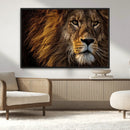 Mighty Lion Wall Art Canvas Print – Majestic Animal Portrait by MyGreatCanvas | Canvas Wall Art Prints | Photo Prints & Wall Decor