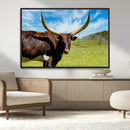 Longhorn and Cow Wall Art, Country Cow Wall Decor Canvas by MyGreatCanvas | Canvas Wall Art Prints | Photo Prints & Wall Decor