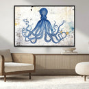 Octopus Canvas Wall Art | Coastal Marine Life Artwork for by MyGreatCanvas | Canvas Wall Art Prints | Photo Prints & Wall Decor