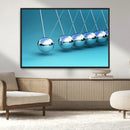 Wall Art Newton's Cradle Canvas Print, Framed Newton Cradle