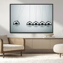 Newton's Cradle Wall Art Canvas Print, Framed Newton Cradle