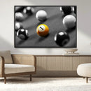 Wall Art Pool Table and Balls Canvas Print by MyGreatCanvas | Canvas Wall Art Prints | Photo Prints & Wall Decor