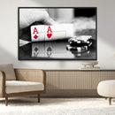 Aces Poker Art Poker Game Wall Art Canvas Print