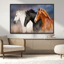 Animal Wall Art Three Horses Farmhouse Art Canvas, Framed by MyGreatCanvas | Canvas Wall Art Prints | Photo Prints & Wall Decor