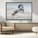 Prancing Horse Desert Large Wall Art Canvas Print – Majestic