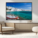 Santorini Wall Art Canvas Print