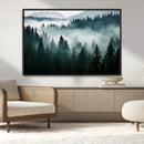 Captivating Misty Forest Wall Art Canvas, Premium Canvas