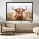 Scottish Serene Highland Cow Canvas Wall Art – Serene