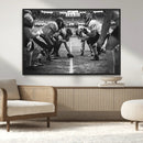 American Football Wall Art Canvas Print Framed Stadium Sport
