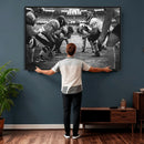 American Football Wall Art Canvas Print Framed Stadium Sport