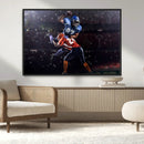 American Football Wall Art Canvas Print, Stadium Sport Wall