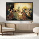 Last Supper Wall Art Canvas Print, Framed Jesus Painting Art