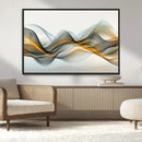 Abstract Wave Canvas Wall Art – Fluid Contemporary Elegance