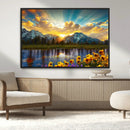 Grand Teton Park Sunrise Wall Art – Vibrant Landscape Canvas by MyGreatCanvas | Canvas Wall Art Prints | Photo Prints & Wall Decor