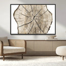 Abstract Wood Tree Ring Wall Art - Ready to Hang Minimalist