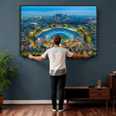 Los Angeles Dodgers Wall Art Canvas, Dodger Stadium Wall Art