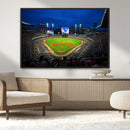 Truist Park Night Game Canvas Art - Atlanta Braves Stadium