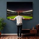 Yankee Stadium Night Game Triple Canvas, Yankee Stadium