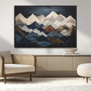 Mountain Wall Art – Modern Geometric Landscape Canvas Print,