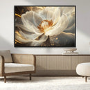 Gold Floral Wall Art Canvas Print, Framed Modern Flower Art by MyGreatCanvas | Canvas Wall Art Prints | Photo Prints & Wall Decor