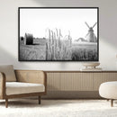 Vintage Farmhouse Black and White Triptych Wall Art – Giclee