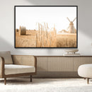 Vintage Farmhouse Triptych Wall Art – Giclée Canvas