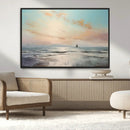 Abstract Ocean Wall Art - Boat Wall Art Canvas Print by MyGreatCanvas | Canvas Wall Art Prints | Photo Prints & Wall Decor