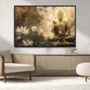 Zen Buddha Wall Art Canvas Print | Peaceful Meditation Decor