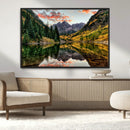 Maroon Bells Wall Art - Scenic Canvas Print of Maroon Bells