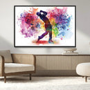 Colorful Golfer Swing Wall Art Canvas Print - Ready to Hang, by MyGreatCanvas | Canvas Wall Art Prints | Photo Prints & Wall Decor