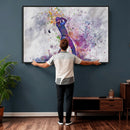 Watercolor Golf Swing Wall Art Canvas Print | Vibrant
