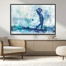 Golf Swing Wall Art Canvas Print - Sports-Inspired
