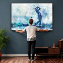 Golf Swing Wall Art Canvas Print - Sports-Inspired