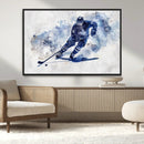 Hockey Player Wall Art Canvas Print - Sports-Inspired