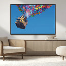 Carl Fredricksen, Up Movie Wall Art, Balloons Wall Art, Air