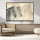 Abstract Horse Canvas Print | Modern Farmhouse Wall Art |