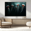 Abstract Jellyfish Wall Art Canvas Print