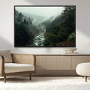 Misty Forest Wall Art | Ready to Hang and Framed | Tranquil by MyGreatCanvas | Canvas Wall Art Prints | Photo Prints & Wall Decor