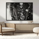 Winter Horse Snow Wall Art Canvas Print