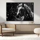 Winter Horse Wall Art | Black and White Horse Print | Ready by MyGreatCanvas | Canvas Wall Art Prints | Photo Prints & Wall Decor