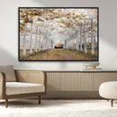 Forest Grove Wall Art | Serene Pathway Canvas Print | Ready