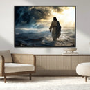 Jesus Walking Water Wall Art – Inspirational Christian
