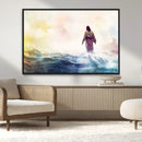Watercolor Jesus Walking on Water Canvas Print, Christian by MyGreatCanvas | Canvas Wall Art Prints | Photo Prints & Wall Decor