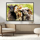 Curious Cows Farmhouse Wall Art | Ready to Hang and Framed